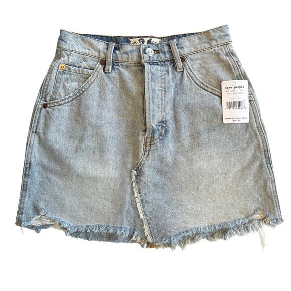 Free People Brea Cutoff Skirt - Picture 2 of 7